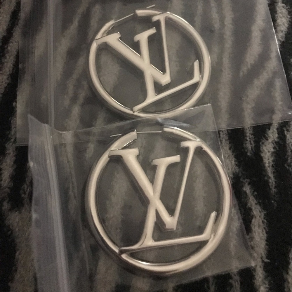 Lv hoop earrings